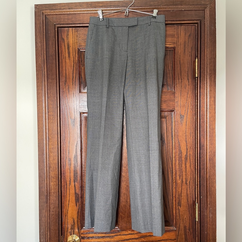 NWOT Womens Brooks Brothers 346 Gray Twill Dress Pants•Lined•Caroline Fit•Size 4